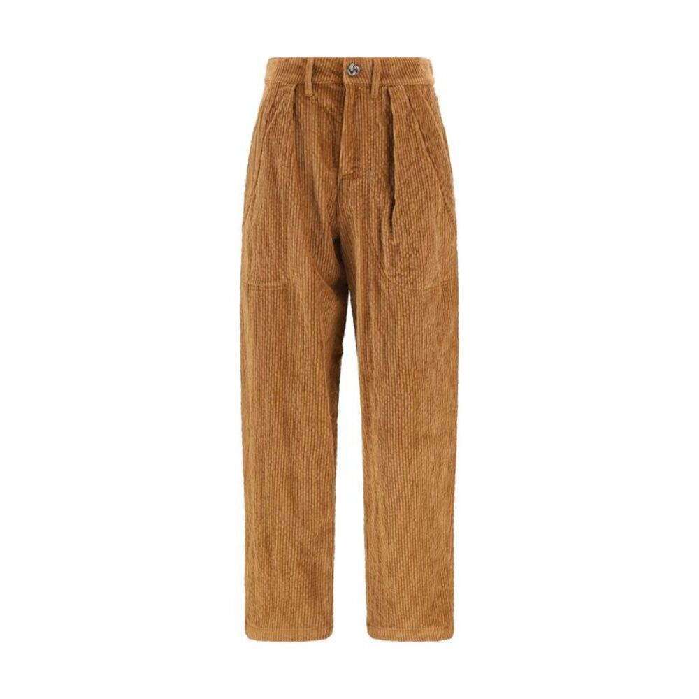 Kristina Ti Brown Cotton Casual Women's Pants